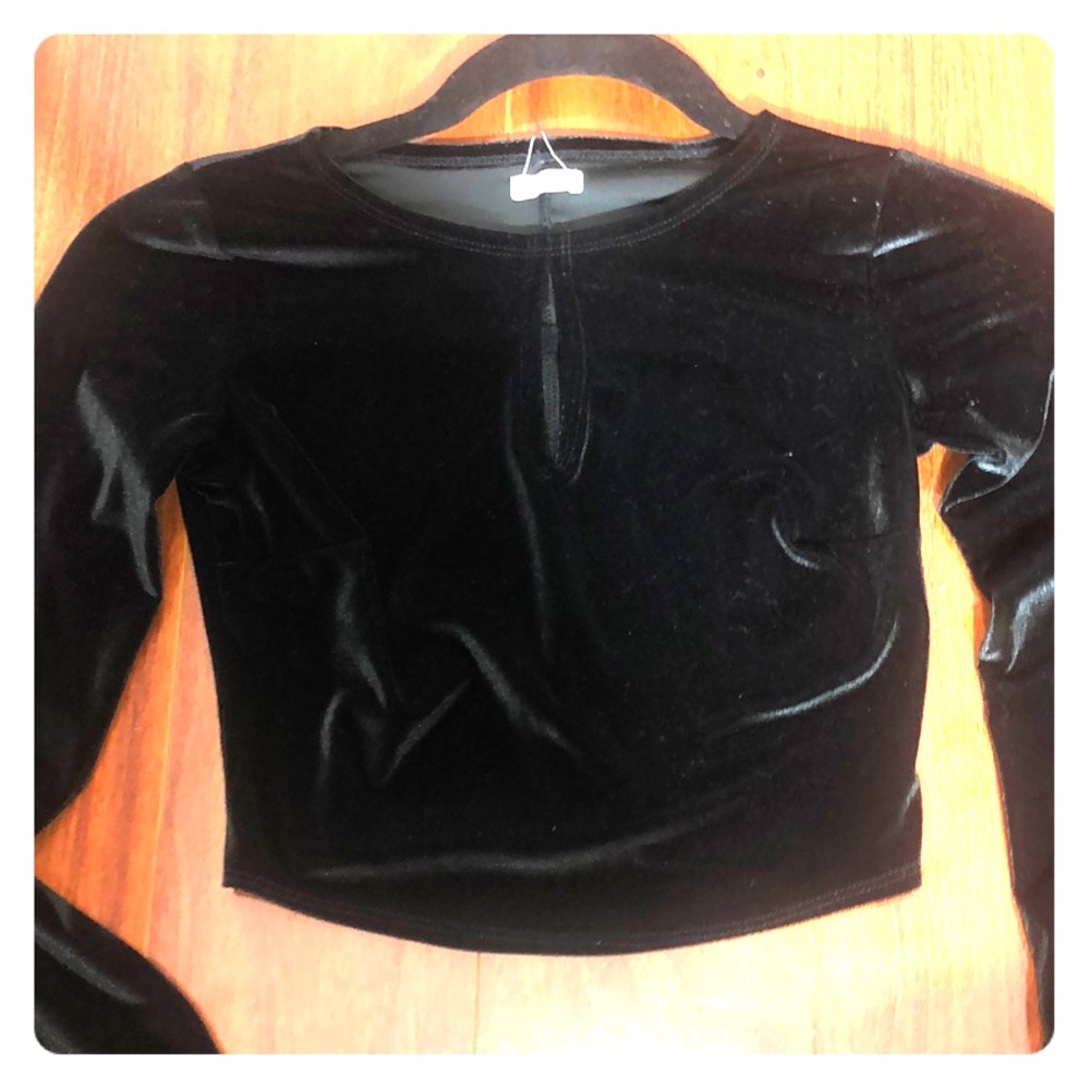 Black velvet hollister shirt